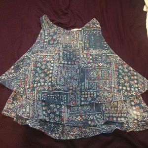 Chiffon printed tank