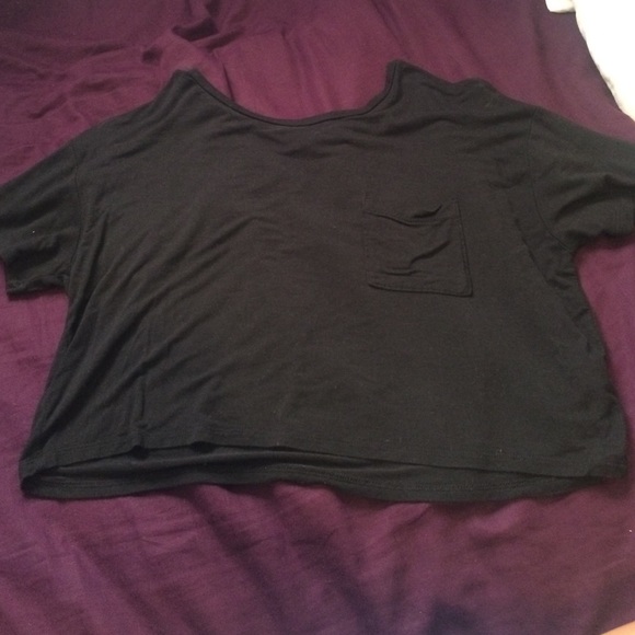 Black crop top