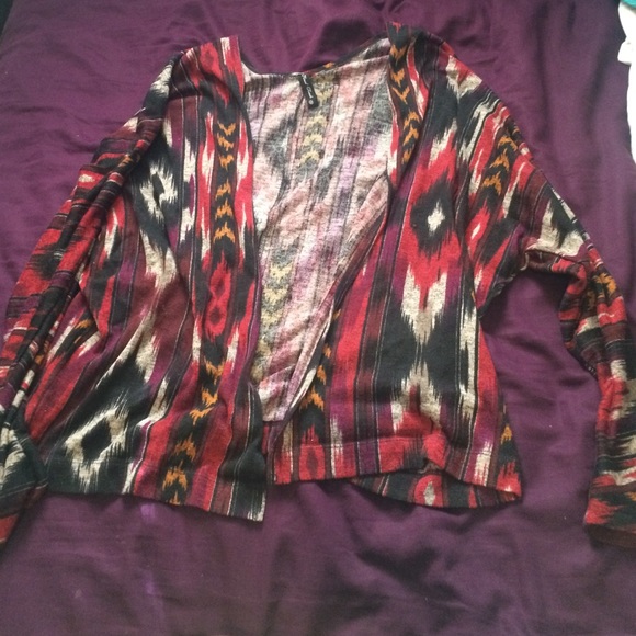 Printed cardigan