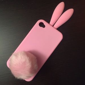 Pink Bunny iPhone 4/4S case