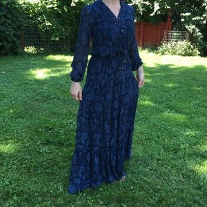 Michael Kors Paisley print dress vintage inspired