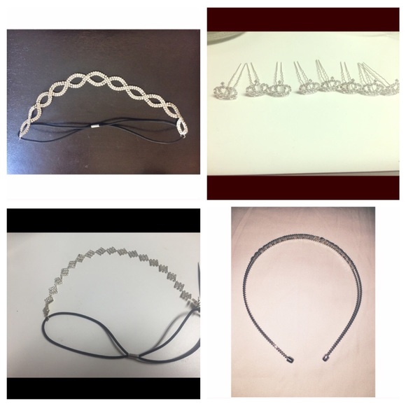 Crystal Head Band & Hair Pin Bundle