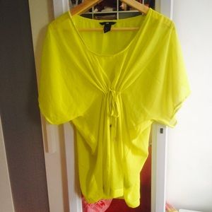 H&M Bright Yellow Coverup Top