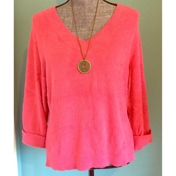 Hampshire Studio Sweaters - Super Soft Sweater Pink Medium Hampshire Studio Sweaters - Super Soft Sweater Pink Medium