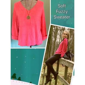 Hampshire Studio Sweaters - Super Soft Sweater Pink Medium Hampshire Studio Sweaters - Super Soft Sweater Pink Medium