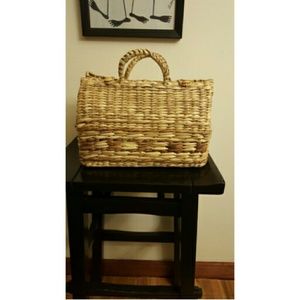 Vintage Straw Doctor Bag