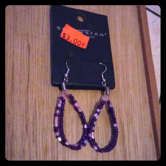 Super star accessories earrings never used them.