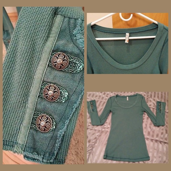 Free People Motor Cuff Cypress Green - Picture 2 of 2