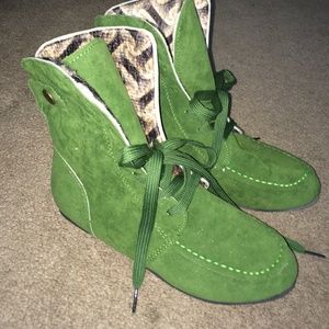 Green High Top Boot