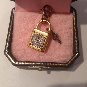 Pave Padlock Juicy Couture Charm