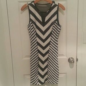 Bebe black and white cocktail dress