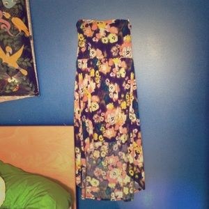 Colorful Strapless dress