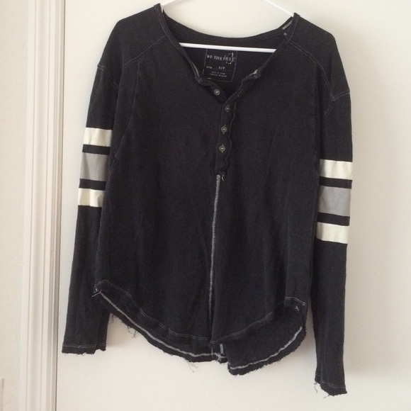 Free people we the free game time Henley top - Picture 3 of 4