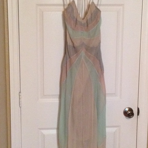 BCBG silk chiffon dress