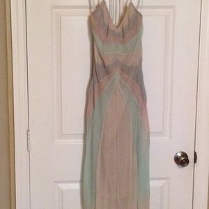 BCBG silk chiffon dress