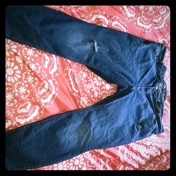 Like New Old Navy Mid-Rise Rockstar Skinny Jeans