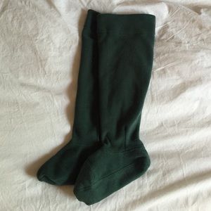 Hunter rain boot / welly sock liner - forest green