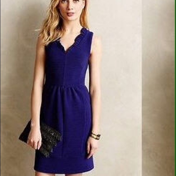Anthropologie blue dress