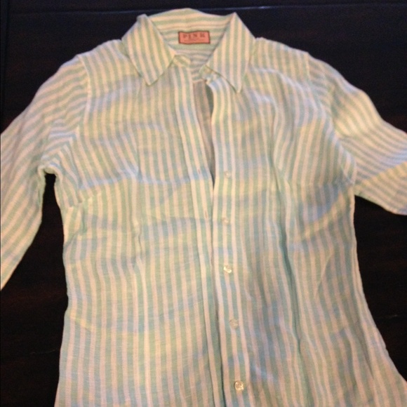 Thomas Pink Linen Slim Fit Shirt