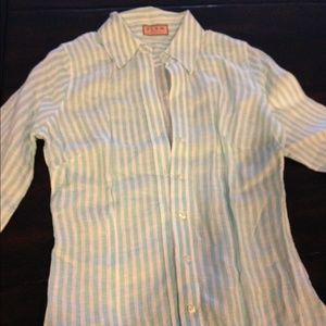 Thomas Pink Linen Slim Fit Shirt