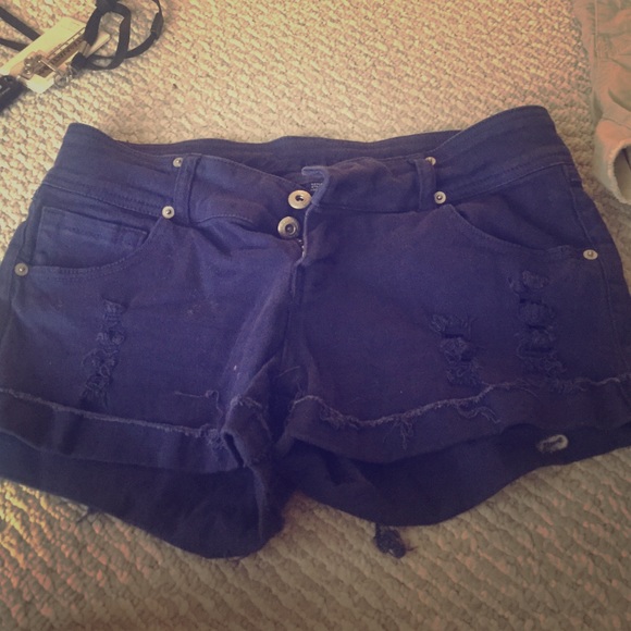 Blue asphalt sz 11 shorts destroyed navy - Picture 1 of 4