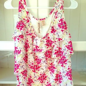 Plus Size Ruffled Tank