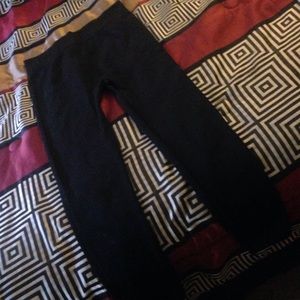 Black fleece leggings
