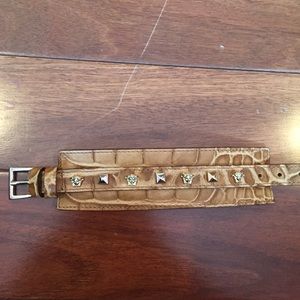 SNAKESKIN VERSACE CUFF LEATHER BRACELET SALE!!!