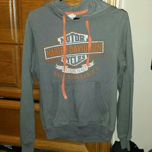 Grey Harley Davidson sweatshirt