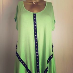 Lime green tunic