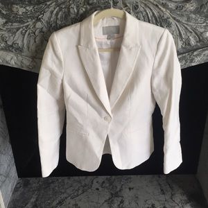 Linen H&M white blazer