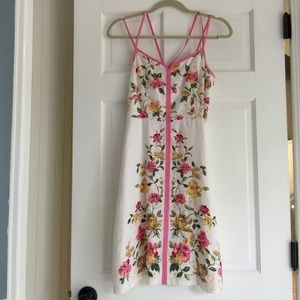 Ann Taylor Linen floral dress