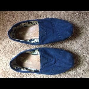 Navy Blue Women's Toms