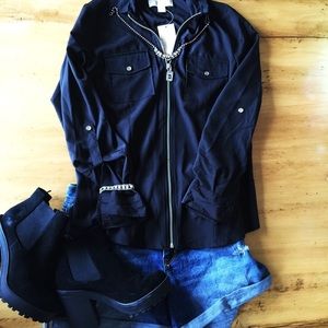 Michael Kors zip up blouse