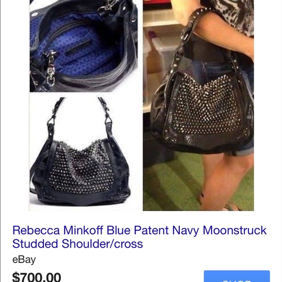 Rebecca Minkoff Handbags - SOLD Rebecca Minkoff Black Studded Moonstruck Bag