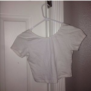WHITE BRANDY CROP TOP!!!
