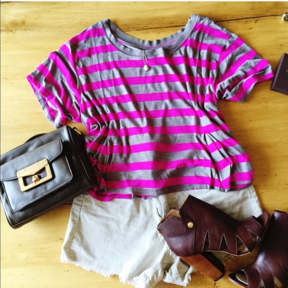 We the free striped tee