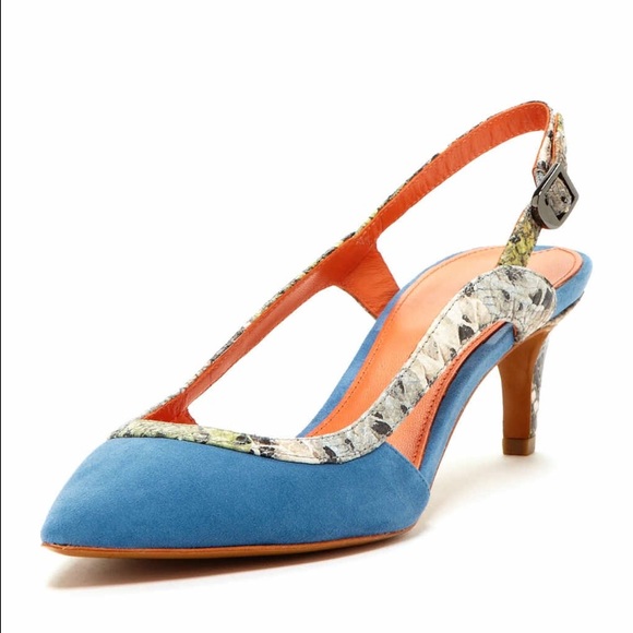 Via Spiga sling back kitten heel shoes