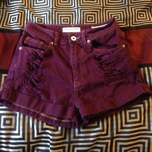 High waisted shorts