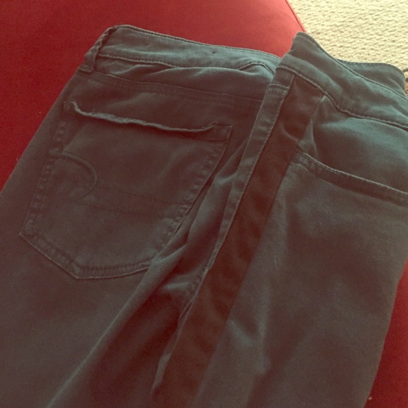 Teal American eagle tuxedo style pant sz 12