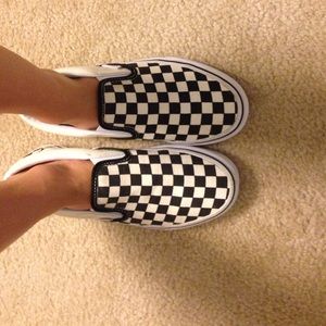 Checkerboard Slip-on Vans