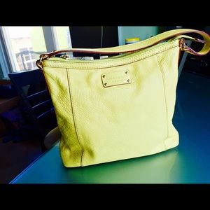 Kate Spade canary leather handbag