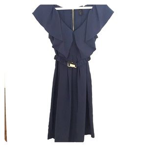 H&M navy dress with belt