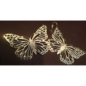 Gold Butterly Earrings