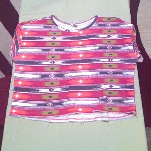 Forever 21 tribal crop top!