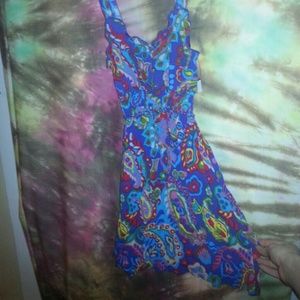 Psychedelic hippie summer dress.