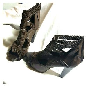 Brown Leather Heels