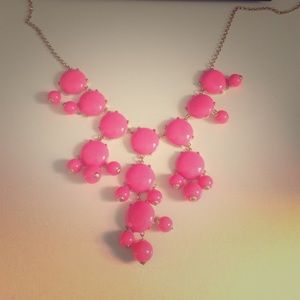Bauble Bar hot pink bubble necklace