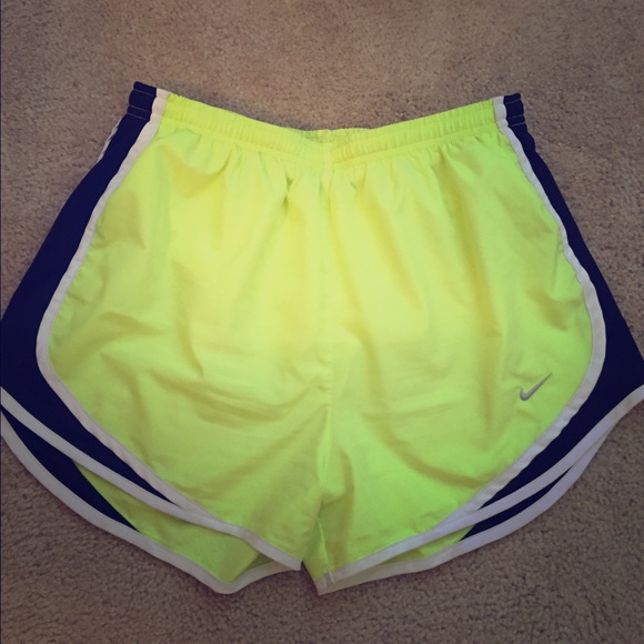 Neon yellow Nike shorts