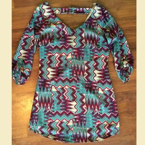 Chevron tunic